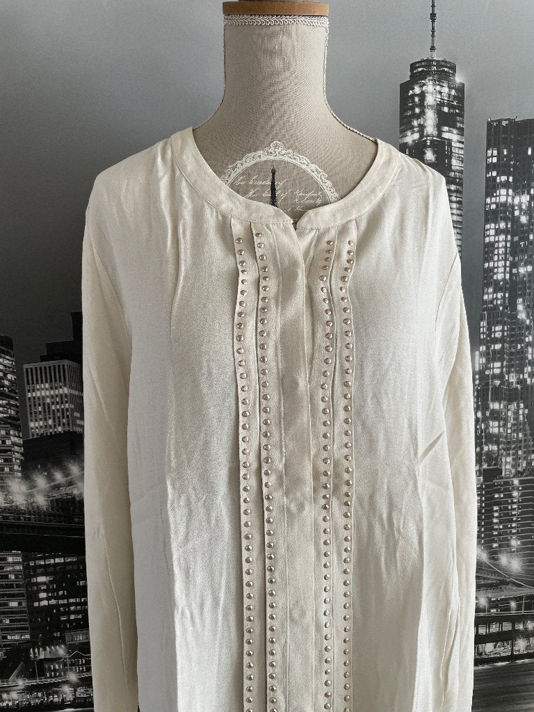 prachtige witte / beige blouse - Airfield - 42, Verzenden, Beige, Maat 42/44 (L), Zo goed als nieuw