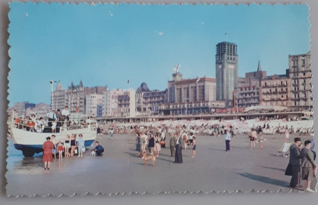 ostkaart BLANKENBERGE 1962 ; Casino, Zeedijk Ref.E148, Ophalen of Verzenden, 1960 tot 1980, Gelopen, West-Vlaanderen