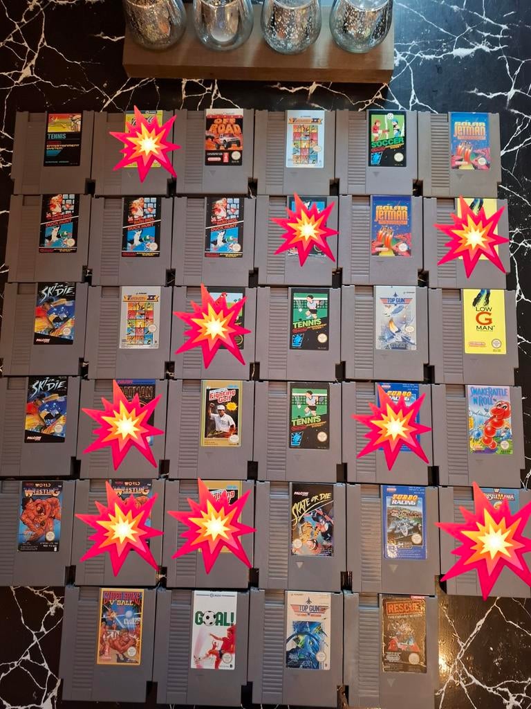 25 Nintendo Nes-spellen!, Games en Spelcomputers, Games | Nintendo NES, Zo goed als nieuw, Ophalen of Verzenden