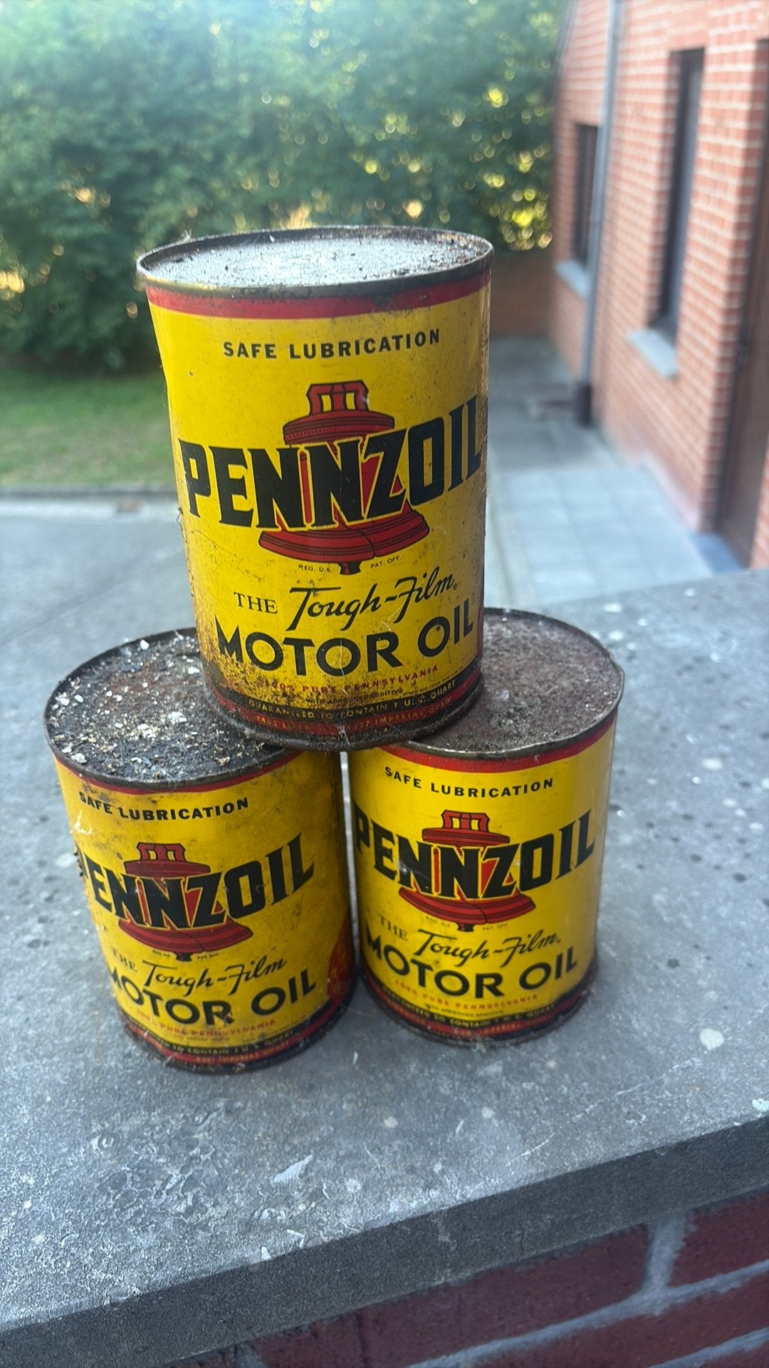 3 bidons motor oil pennzoil, Collections, Enlèvement ou Envoi, Comme neuf