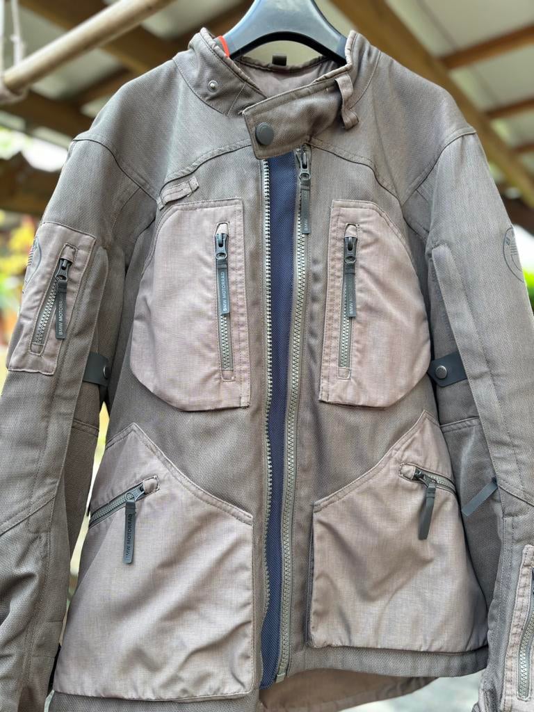 BMW Rallye GTX motorjas – Khaki – maat 50, Motoren, Kleding | Motorkleding, Jas | textiel, Heren, Tweedehands, Ophalen of Verzenden