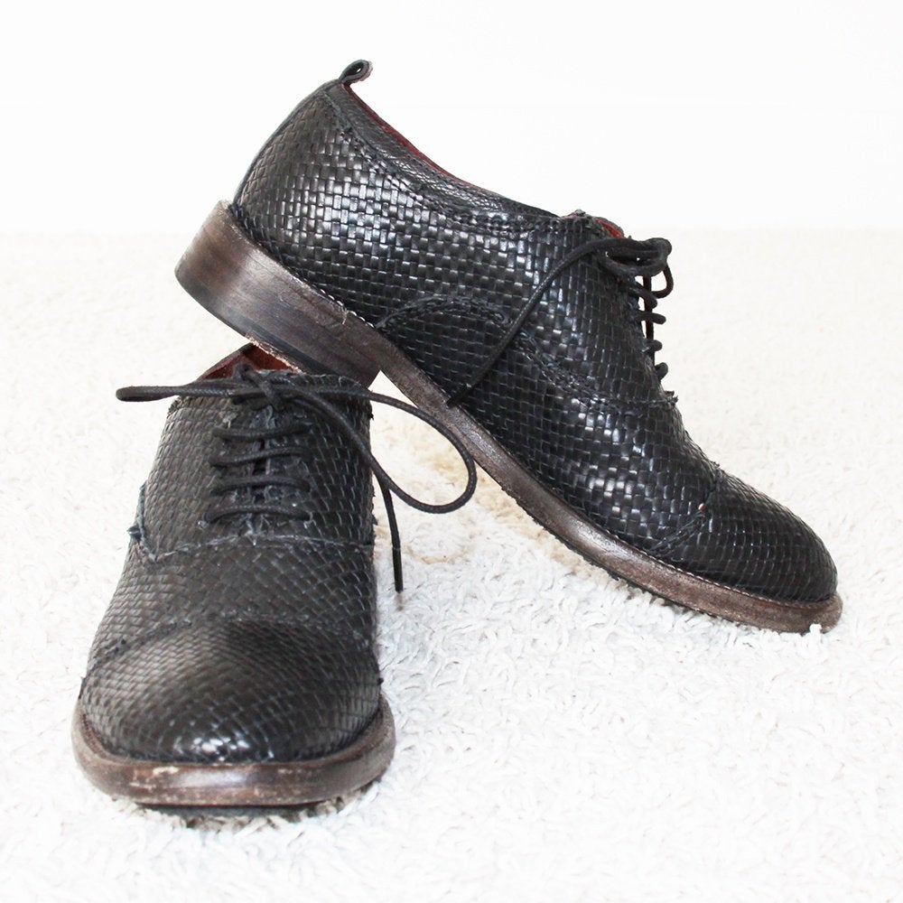 Prachtige Leren Allan K Schoenen (Maat 39) € 75,-, Kleding | Dames, Schoenen met lage hakken, Verzenden, Zwart, Allan K