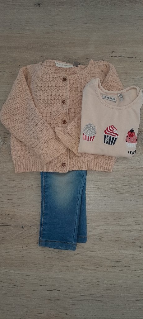 Set kleding meisje maat 74, Enfants & Bébés, Enlèvement ou Envoi, Ensemble, Utilisé, Bel & Bo