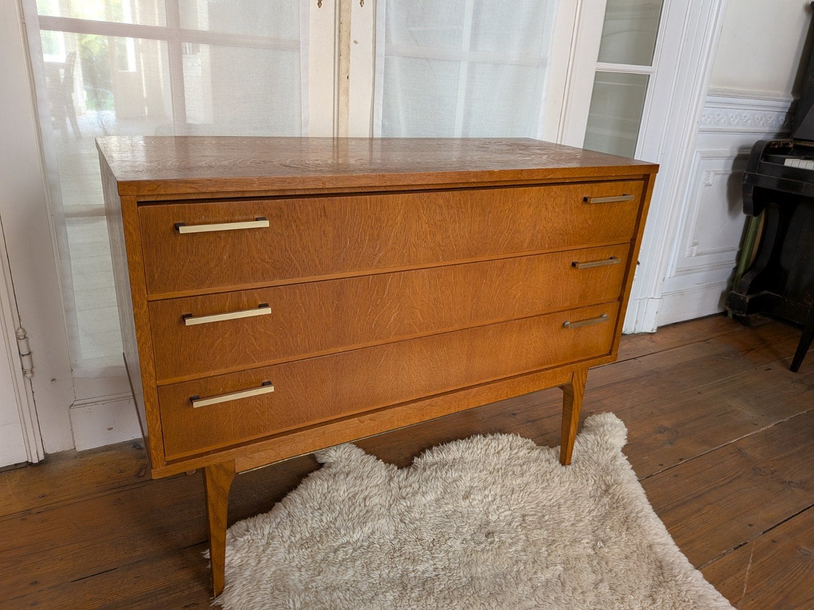 meuble commode à tiroirs vintage, Maison & Meubles, Enlèvement