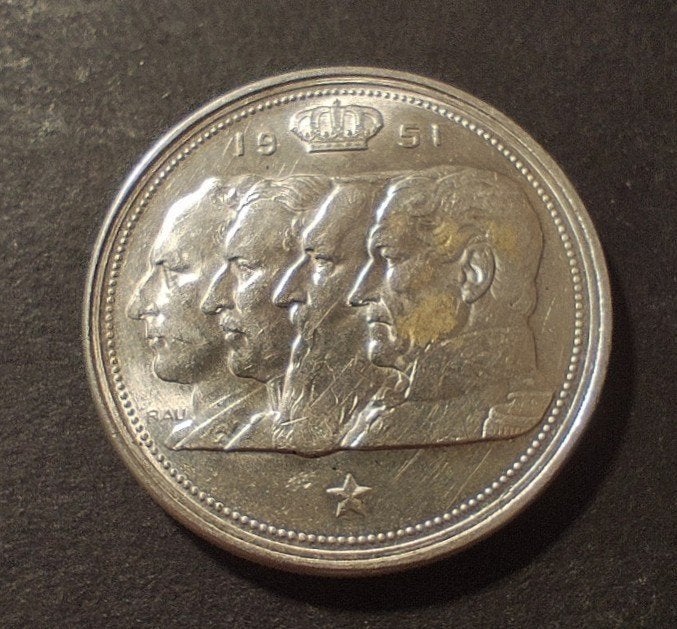 100 Frank. 1951., Zilver, Ophalen of Verzenden, Losse munt, Zilver