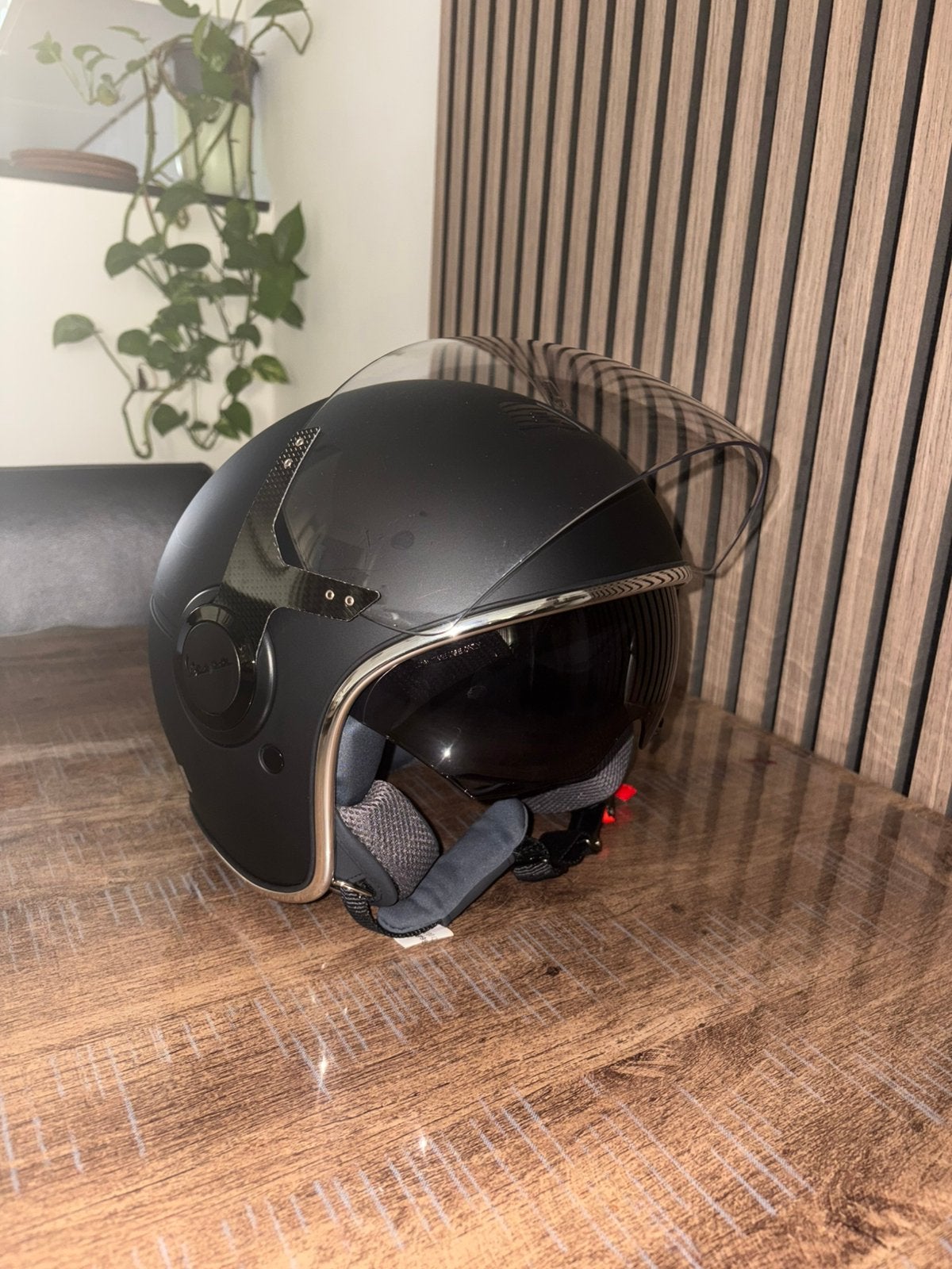 Zwarte Vespa Helm, Ophalen, Nieuw
