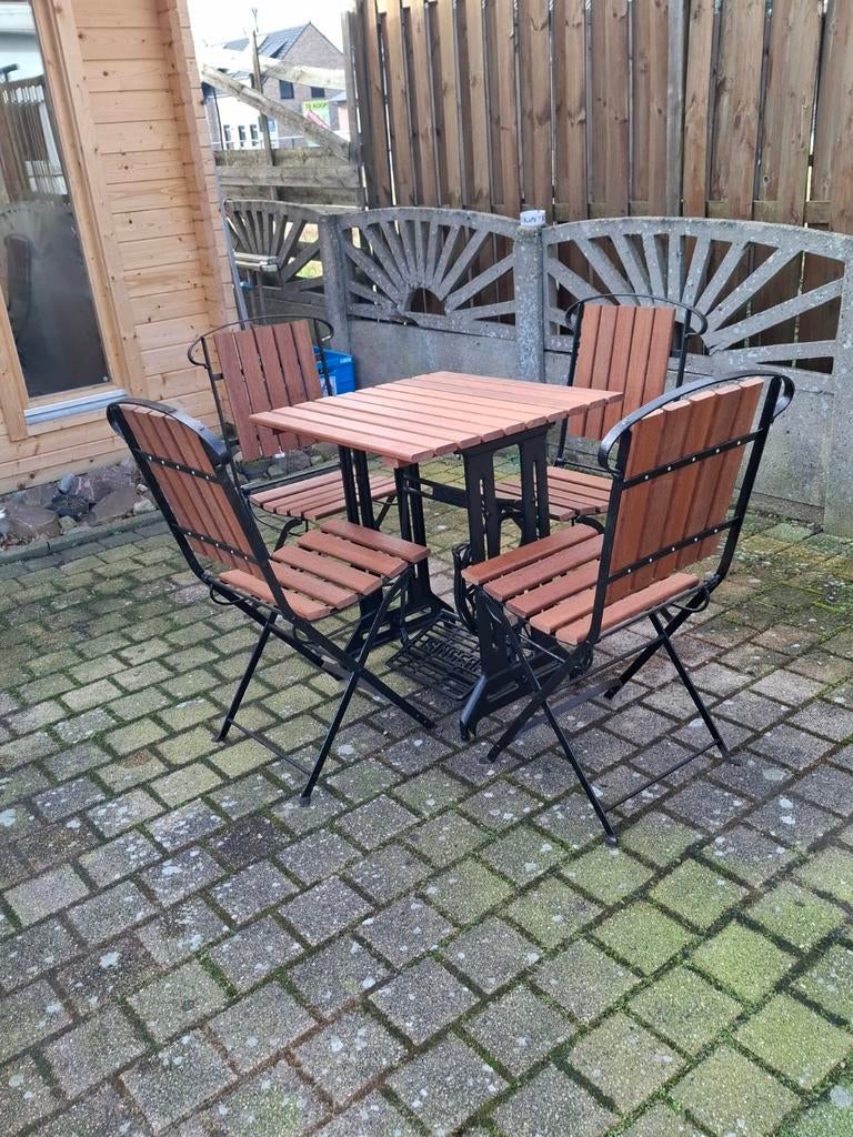 Tuinstel, Tuin en Terras, Tuinsets en Loungesets, Ophalen, Hardhout