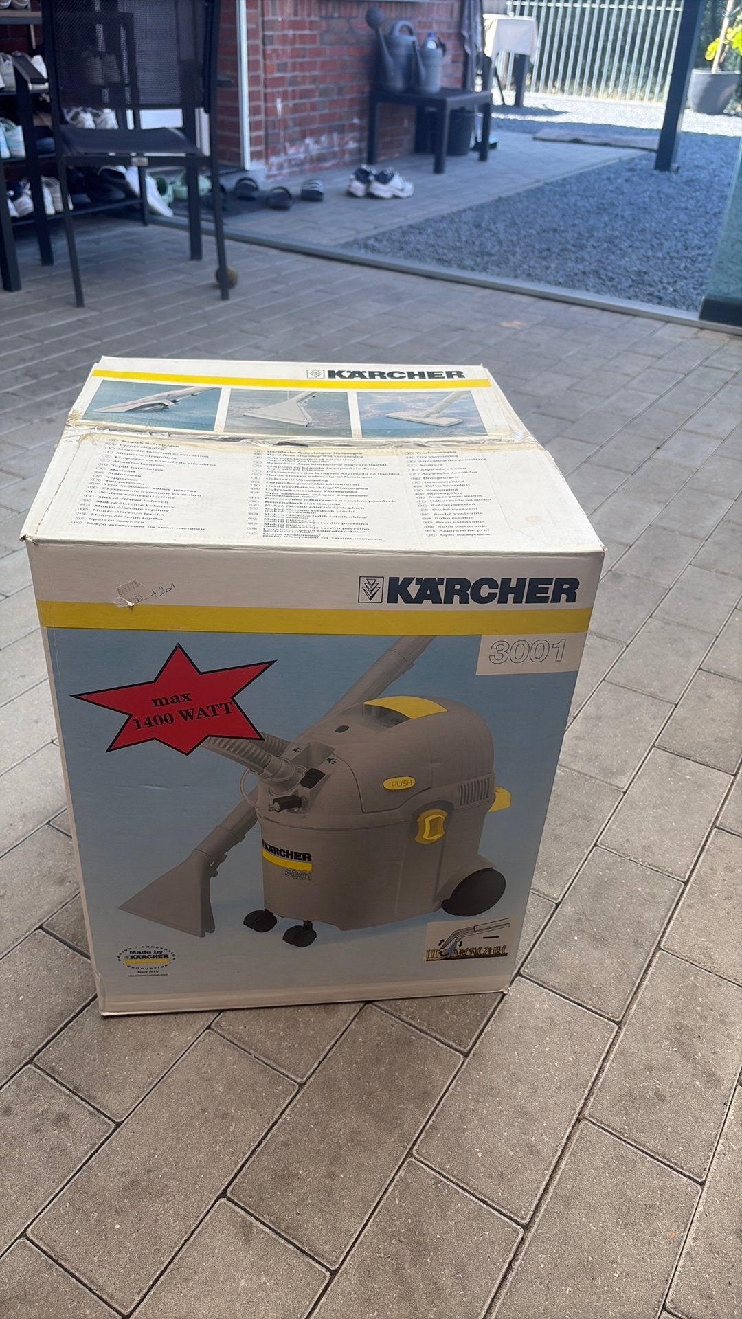Kärcher 3001 Tapijt-/Nat- en Droogzuiger – Zo goed als nieuw, Enlèvement, Comme neuf