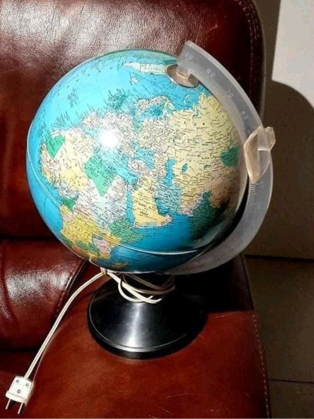 Globe Rico Florence vintage, 26 cm de diamètre, 36 cm de hau, Maison & Meubles, Accessoires pour la Maison | Globes, Enlèvement ou Envoi