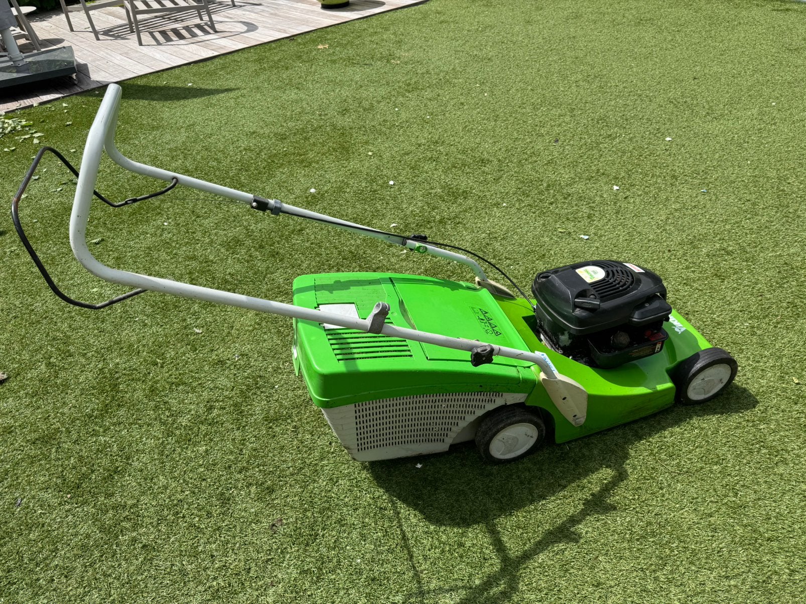 Viking MB 443 Benzine Grasmaaier (by STIHL) – Goede staat!, Ophalen, Cirkelmaaier, Gebruikt, Opvangbak