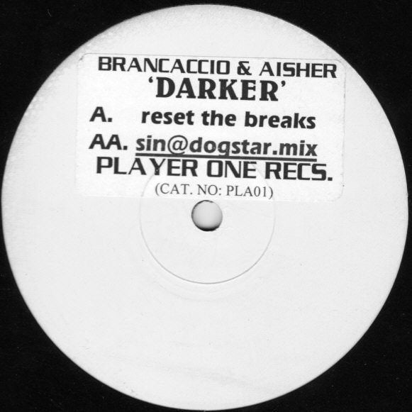 Brancaccio & Aisher - Darker, CD & DVD, Vinyles | Dance & House, Comme neuf, Trance, 12 pouces, Enlèvement ou Envoi