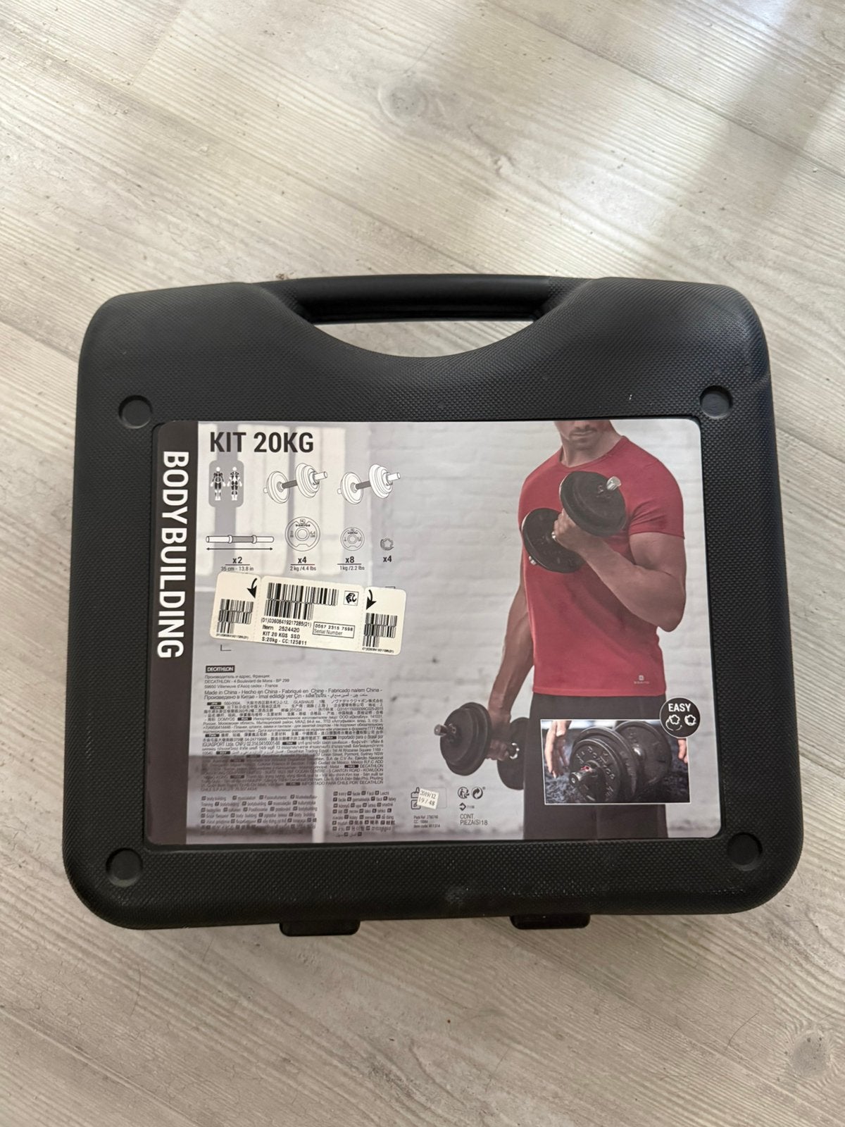 Halterset, Sport en Fitness, Fitnessmaterialen, Ophalen, Zo goed als nieuw, Halterset