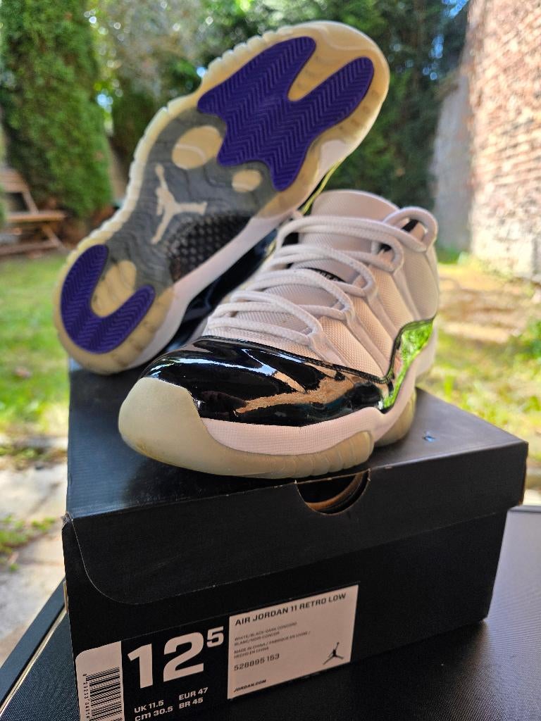 Air jordan 11 low concord nike, Comme neuf, Enlèvement, Blanc, Jordan