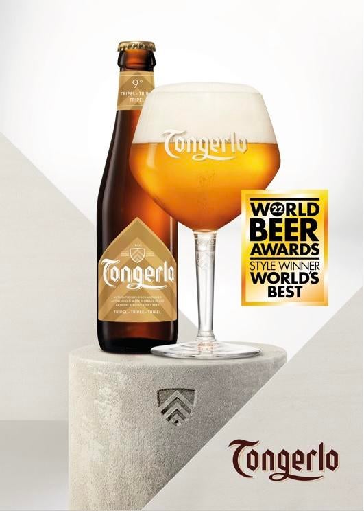 Metalen reclamebord Tongerlo bier - retro vintage mancave, Ophalen of Verzenden, Zo goed als nieuw, Reclamebord