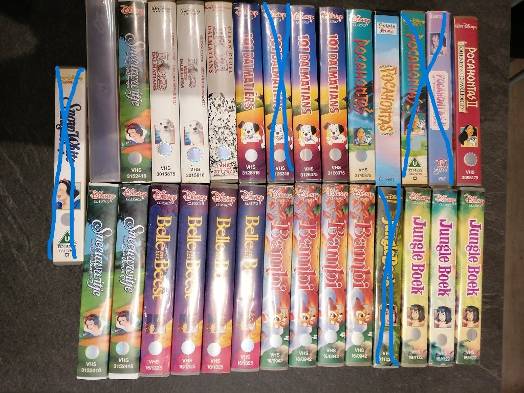 VHS Tekenfilm 1, Cd's en Dvd's, Nederlands ondertiteld, Tekenfilm, Zo goed als nieuw, VHS