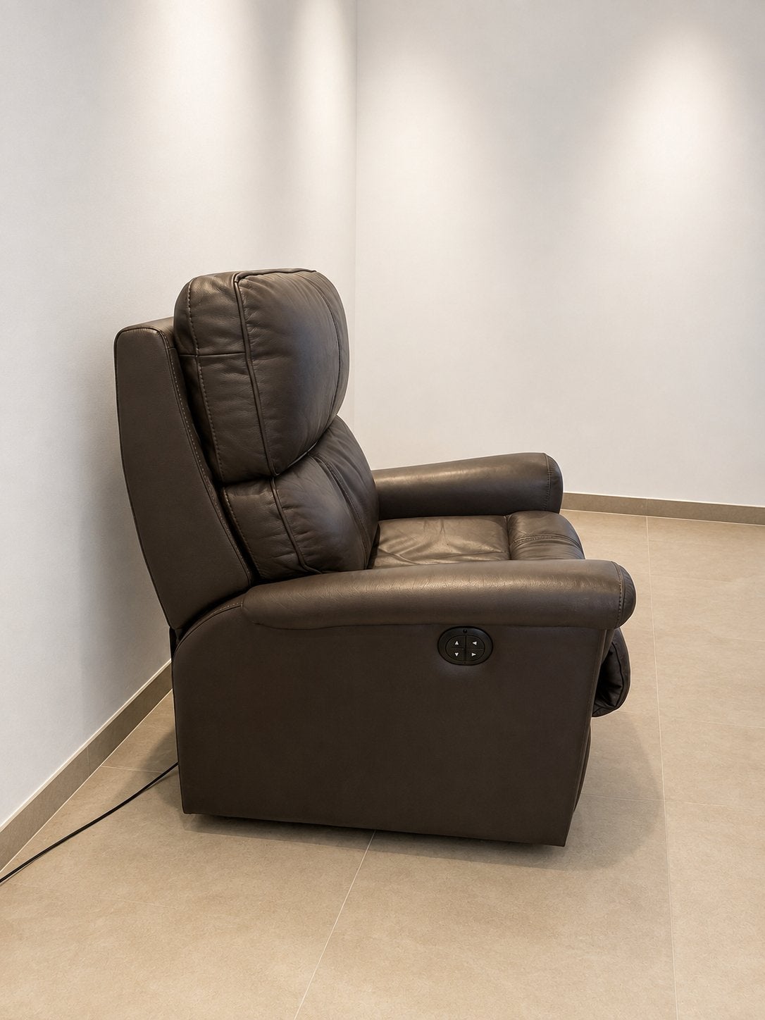 Fauteuil inclinable électrique 2x, Maison & Meubles, Fauteuils, Enlèvement, Comme neuf, Cuir