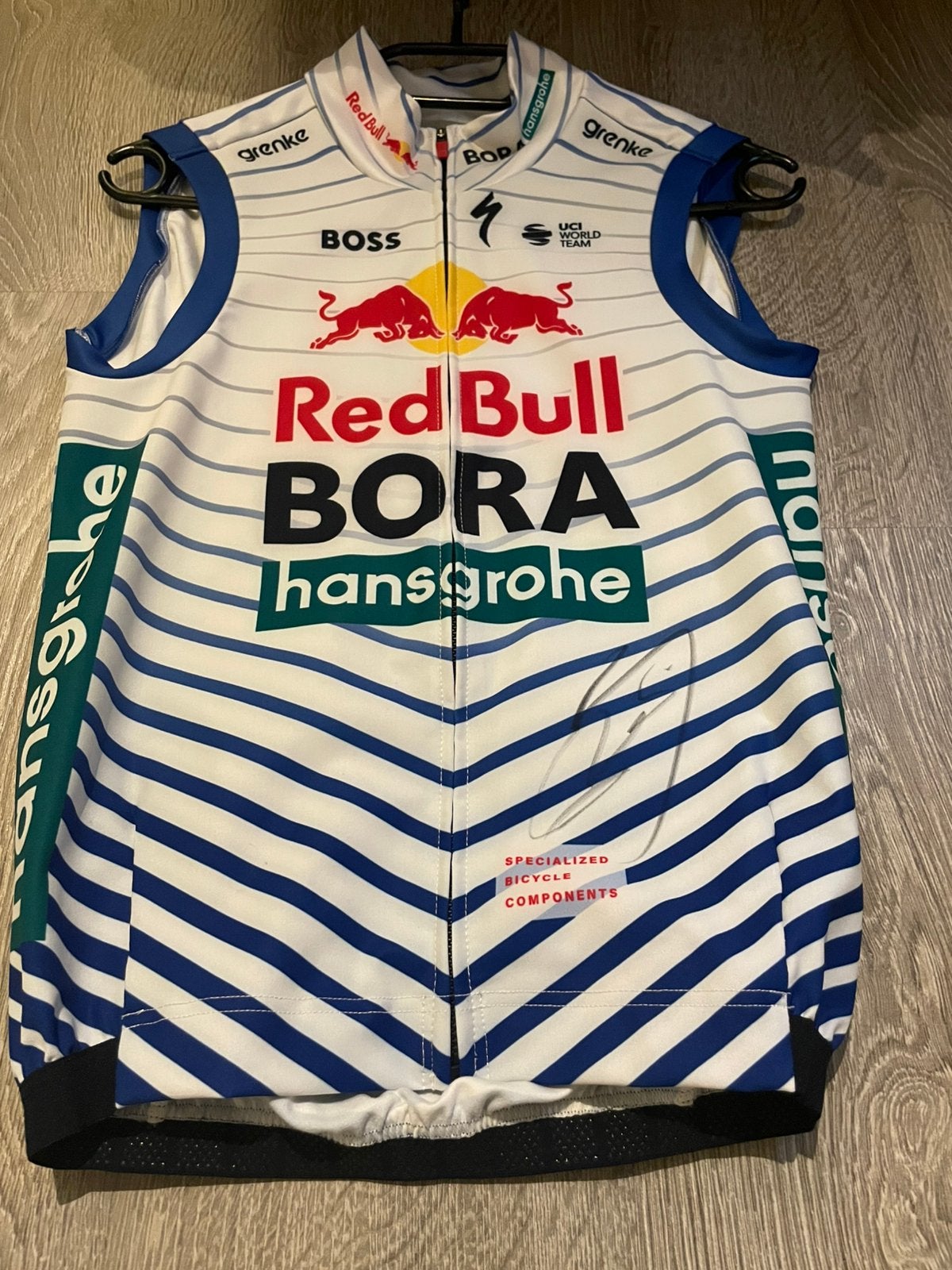 Wielertrui gesigneerd door Remco Evenepoel., Ophalen of Verzenden, Nieuw, M, Bovenkleding