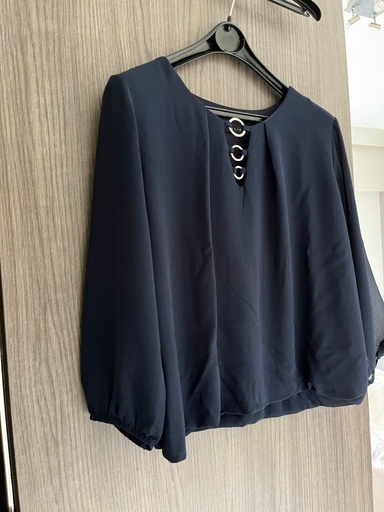 Blouse/pull bleu à manches 3/4, Vêtements | Femmes, Enlèvement ou Envoi, Bleu