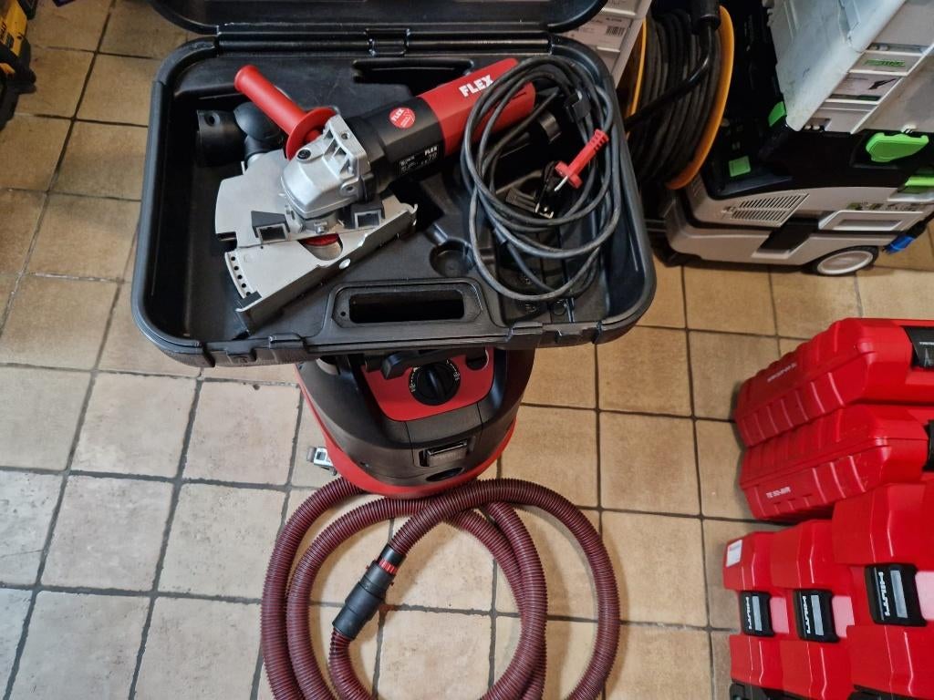 Flex Groower MS 1400W + FLEX 33 AC Veiligheidsstofzuiger, Elektronische apparatuur, Stofzuigers, Ophalen, Overige typen, Zo goed als nieuw