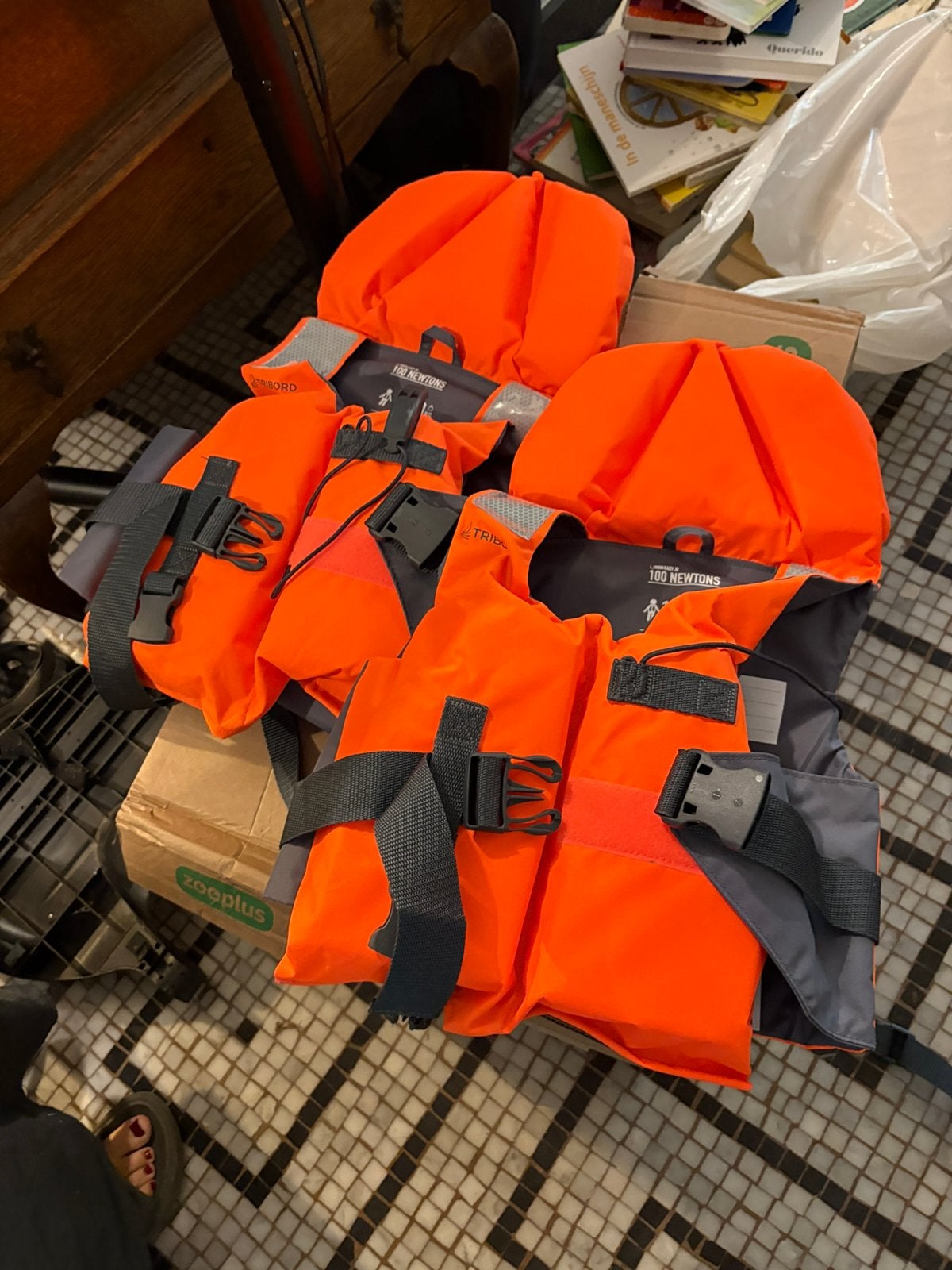 Gilet de sauvetage (2 pièces), Enlèvement, Utilisé, Enfant, Gilet de sauvetage ou Brassière