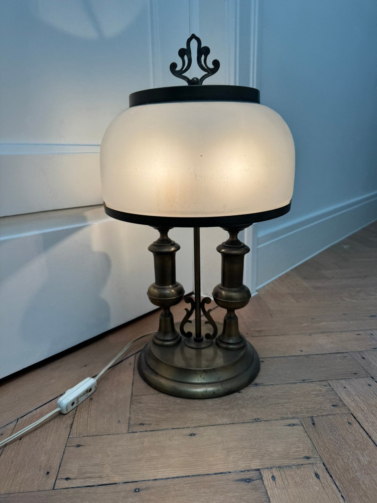 Supermooie boudoir antiek lamp, Enlèvement, Utilisé