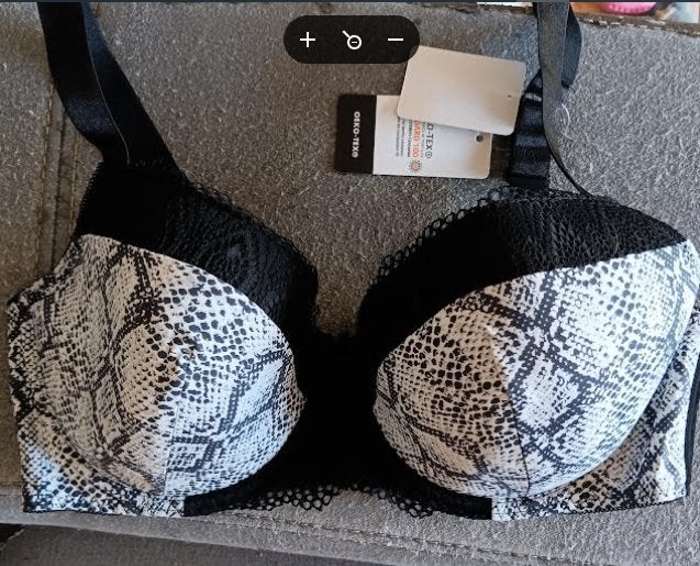 Soutien gorge noir et blanc 90D NEUF, Enlèvement ou Envoi, Blanc, Soutien-gorge