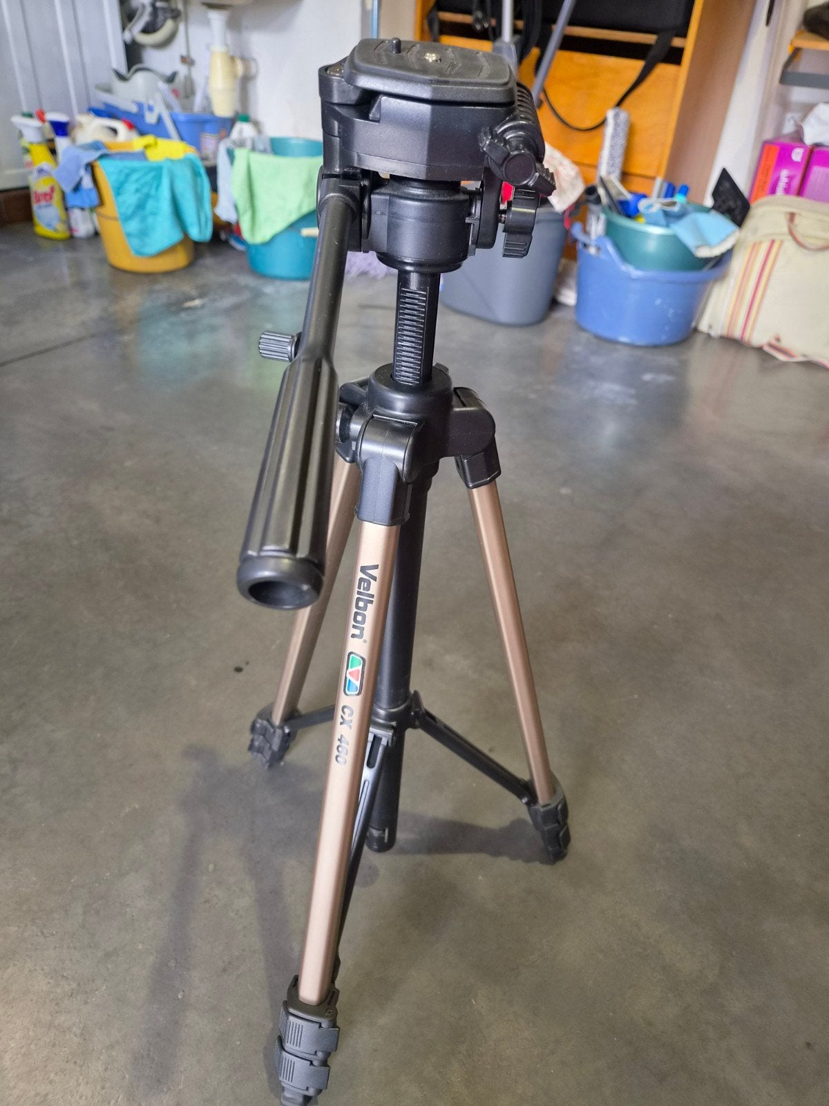statief tripod Velbon cx460, Audio, Tv en Foto, Inclusief draagtas, Velbon, Zo goed als nieuw, 125 tot 150 cm