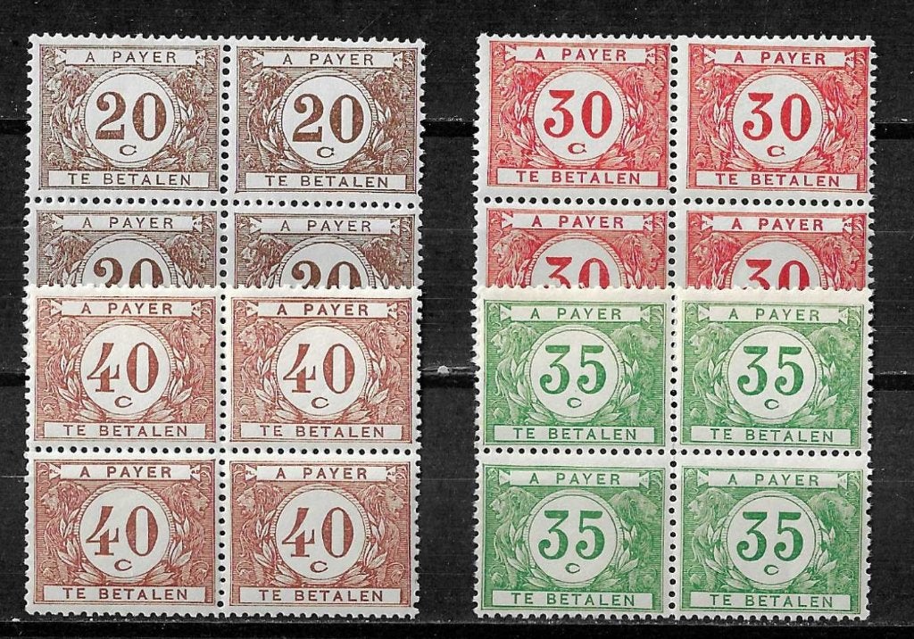 België OPC TX34-37 Dikke Cijfers op cirkel **, Ophalen of Verzenden, Postfris, Postfris