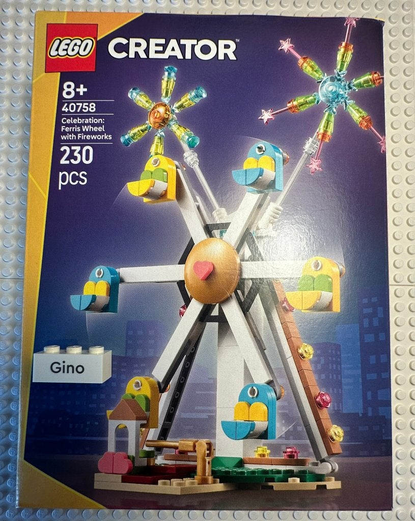 LEGO Ferris Wheel with Fireworks (40758), Nieuw, Ophalen of Verzenden, Creator, Compleet