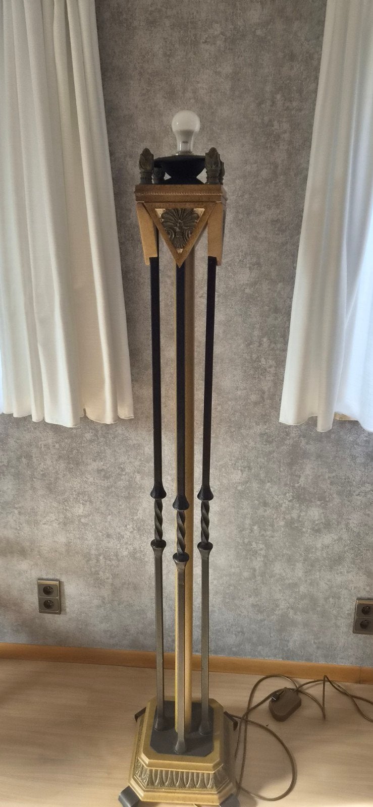 staande retro-lamp, Utilisé, E14 (petit), Métal, Retro