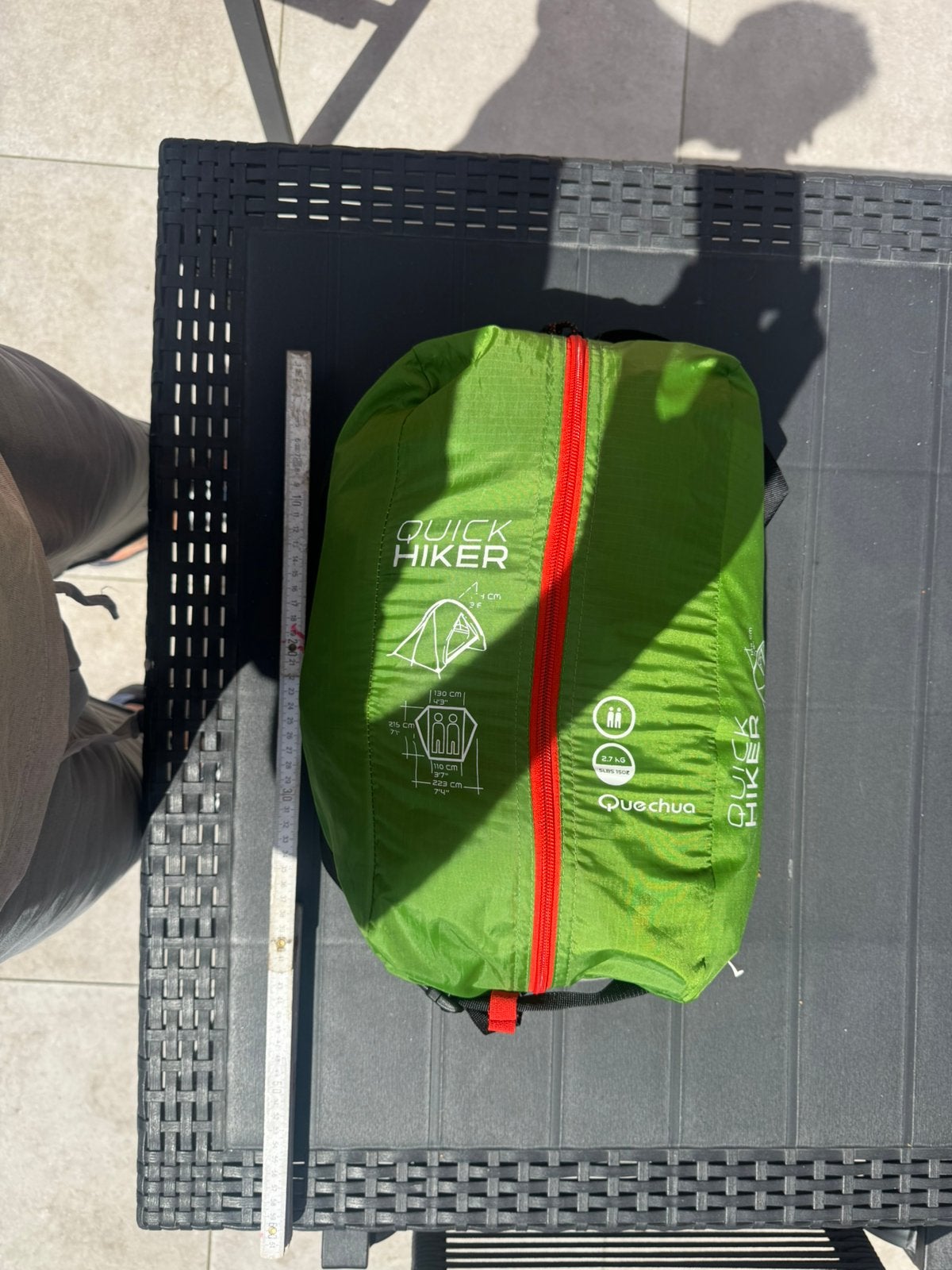 2 personen tent, Caravans en Kamperen, Tenten, Ophalen, Gebruikt, Tot en met 2