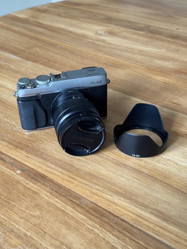 Fujifilm X-E2 + XC16-50, Ophalen of Verzenden, Gebruikt, Compact, Fuji