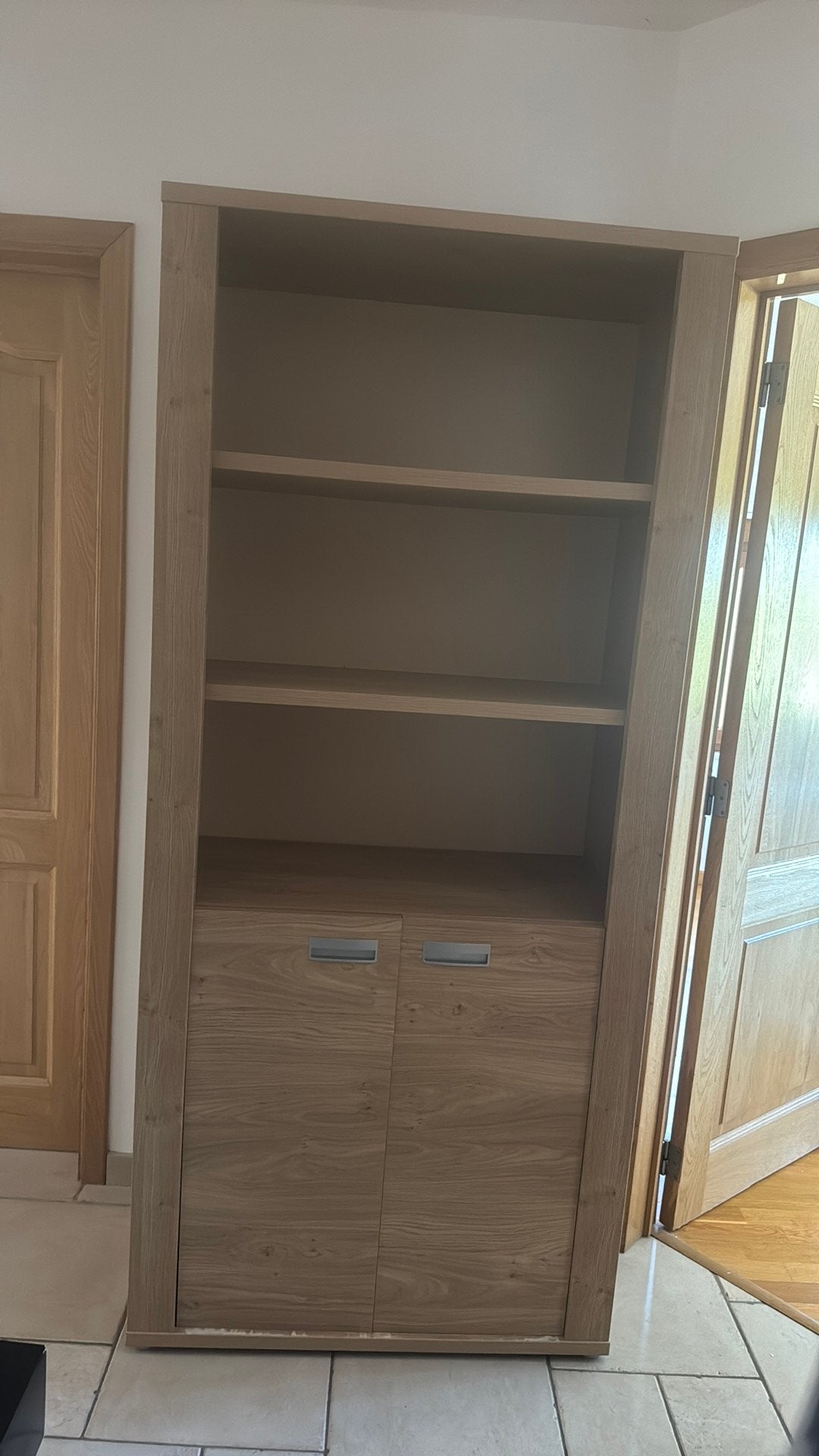 Armoire, 25 à 50 cm, Chene clair, Avec tablette(s), Comme neuf