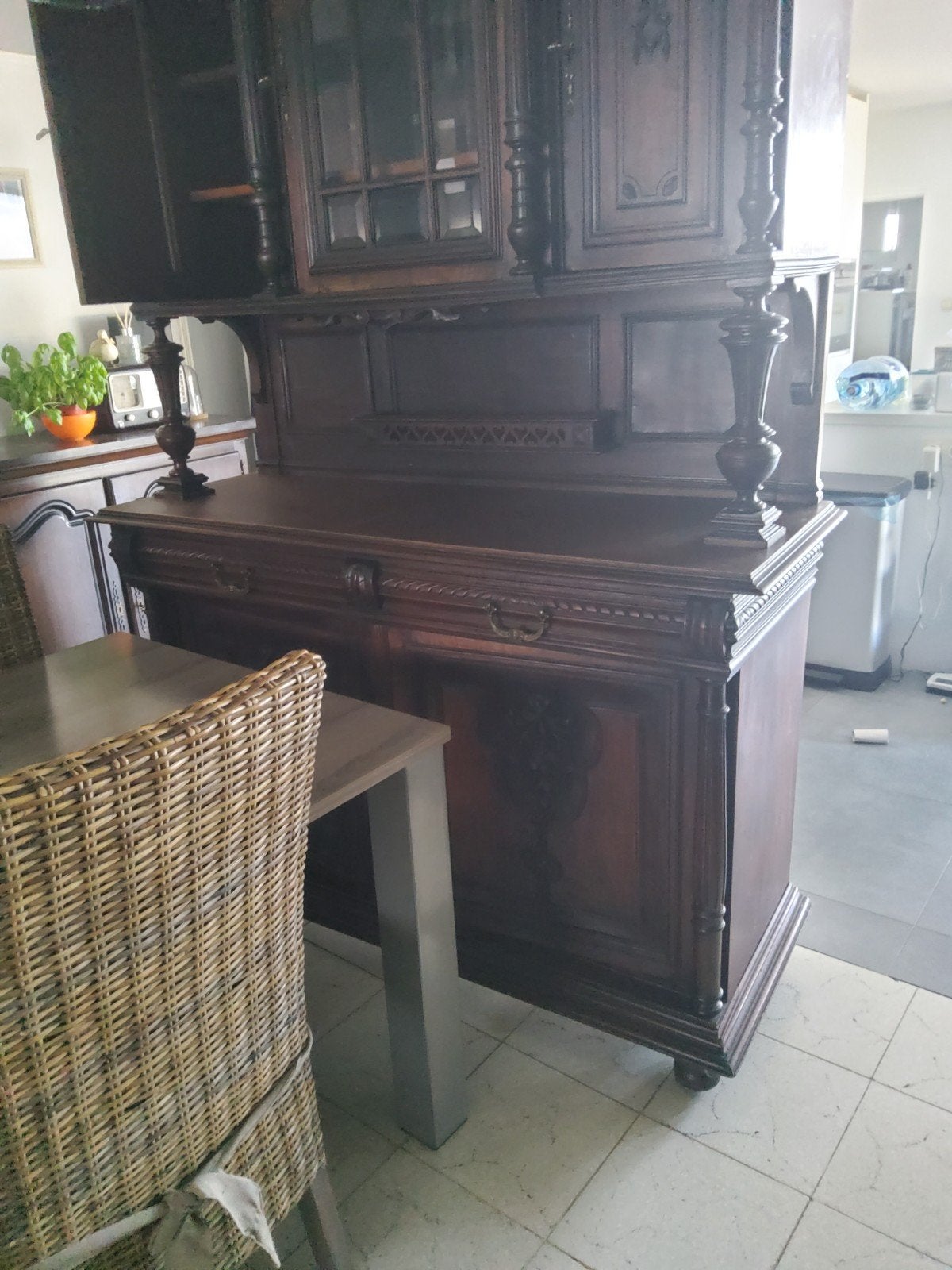 Gratis oude kast, Ophalen