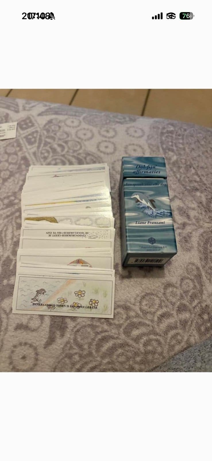 Des cartes d'inspiration à travers de fines affirmations, Livres, Ésotérisme & Spiritualité, Enlèvement, Neuf, Tarot ou Tirage de Cartes