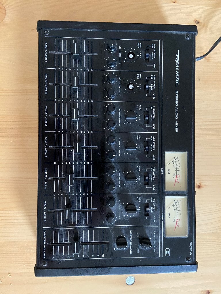 Realistic Audio Mixer, Muziek en Instrumenten, Ophalen, Gebruikt, 5 tot 10 kanalen