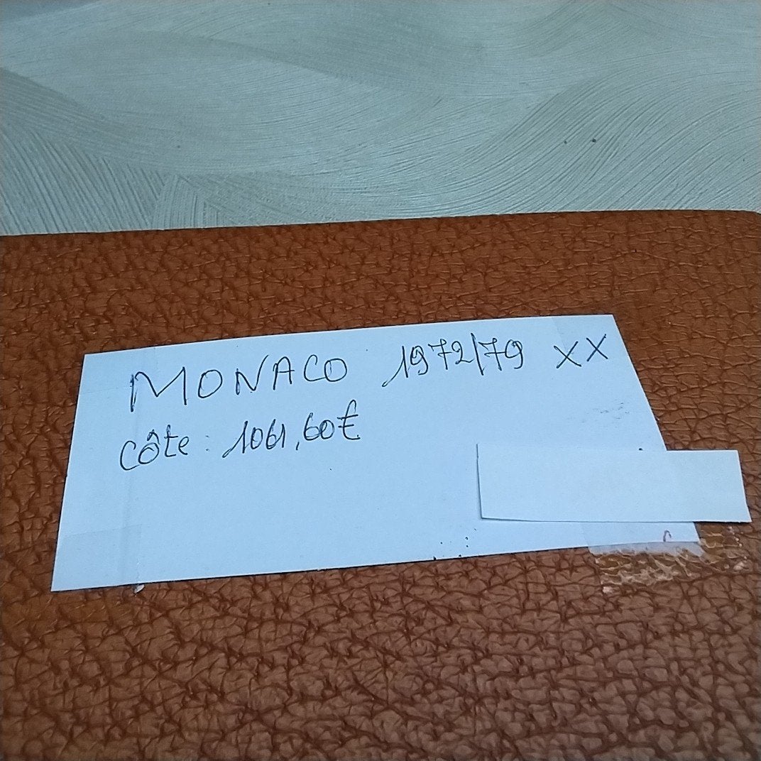 MONACO 1972/1979 postfris met cote 1061,60 € Lindner, Ophalen of Verzenden