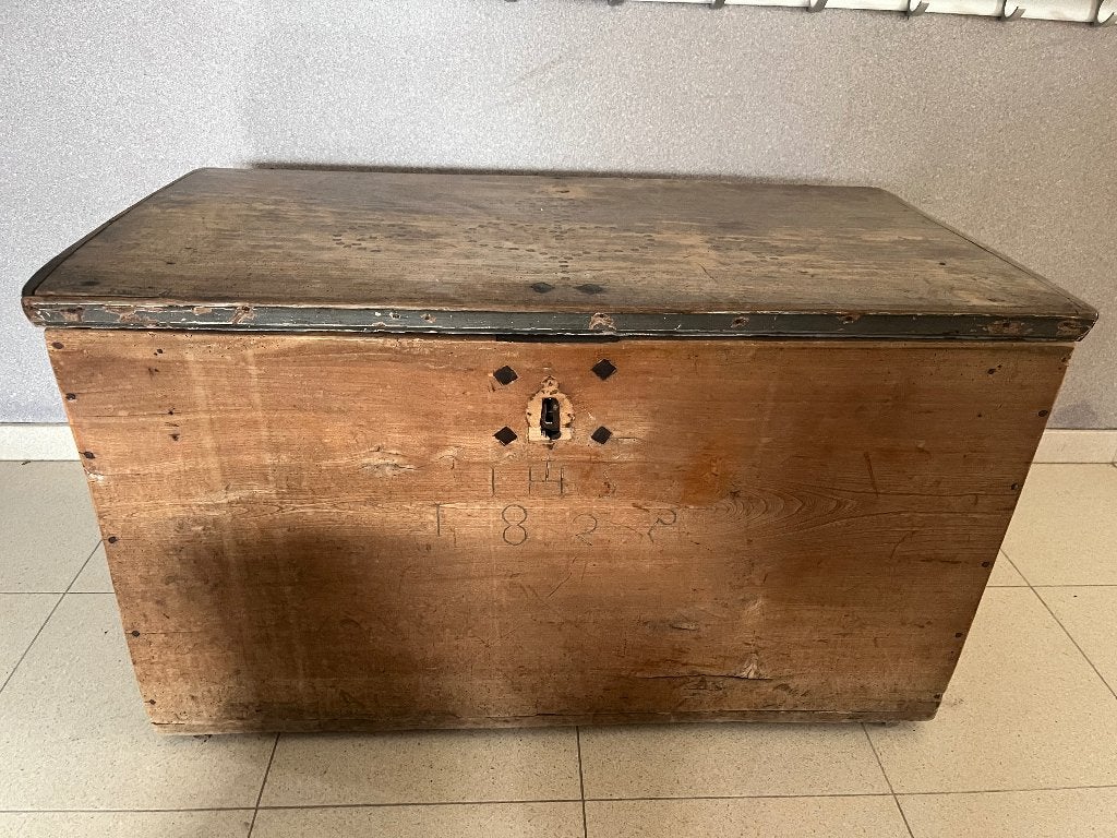 Houten koffer/kist, Ophalen, 50 – 75, Gebruikt, 100 tot 150 cm
