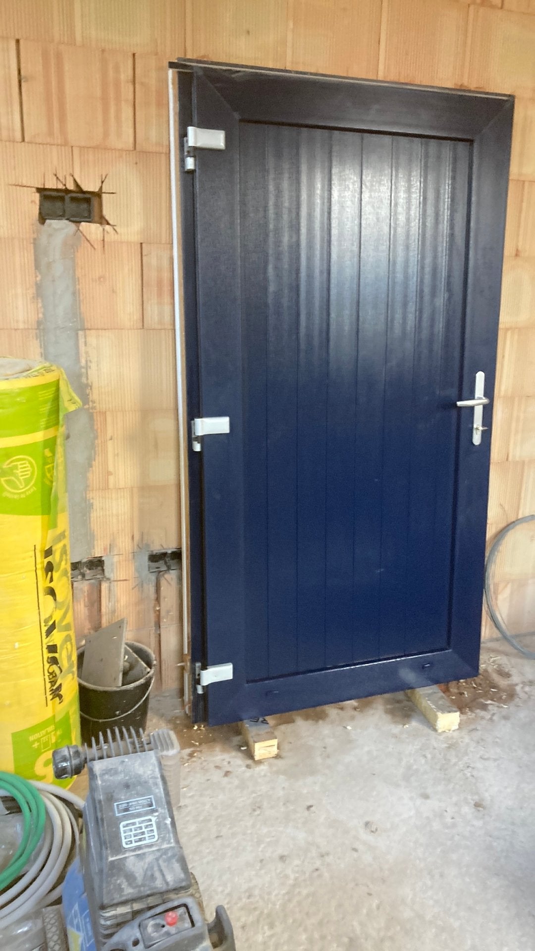 Buitendeur en kozijn voor tuinhuis, Bricolage & Construction, Enlèvement, Comme neuf, Porte extérieure