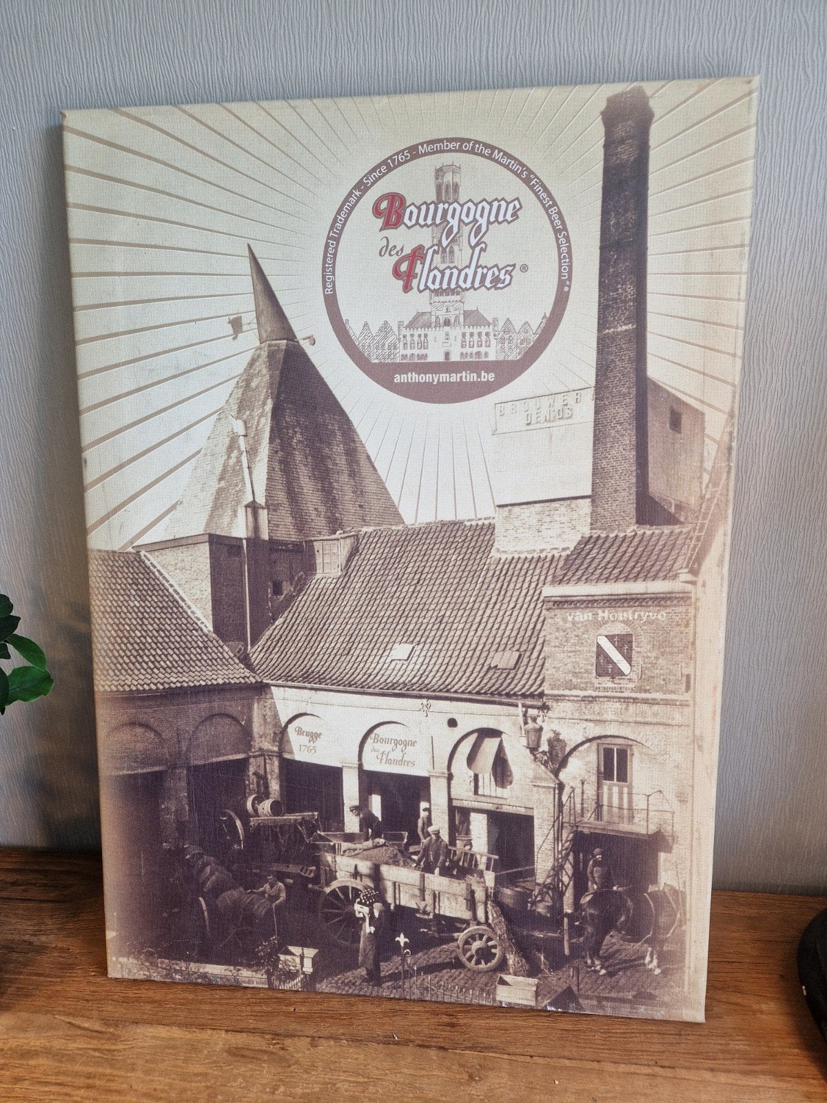 oude foto op doek brouwerij Bourgogne des Flandres, Enlèvement ou Envoi