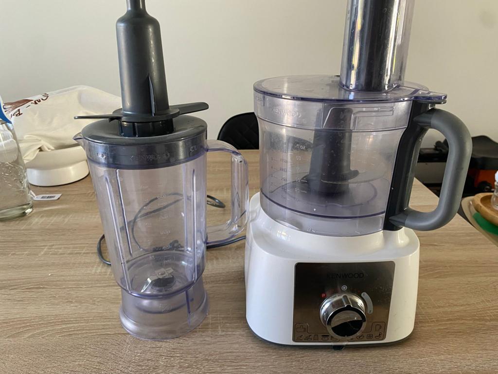 Kenwood Foodprocessor + Blender – Compleet & Werkt Perfect, Ophalen, 1 tot 2 liter, 2 snelheden, Zo goed als nieuw