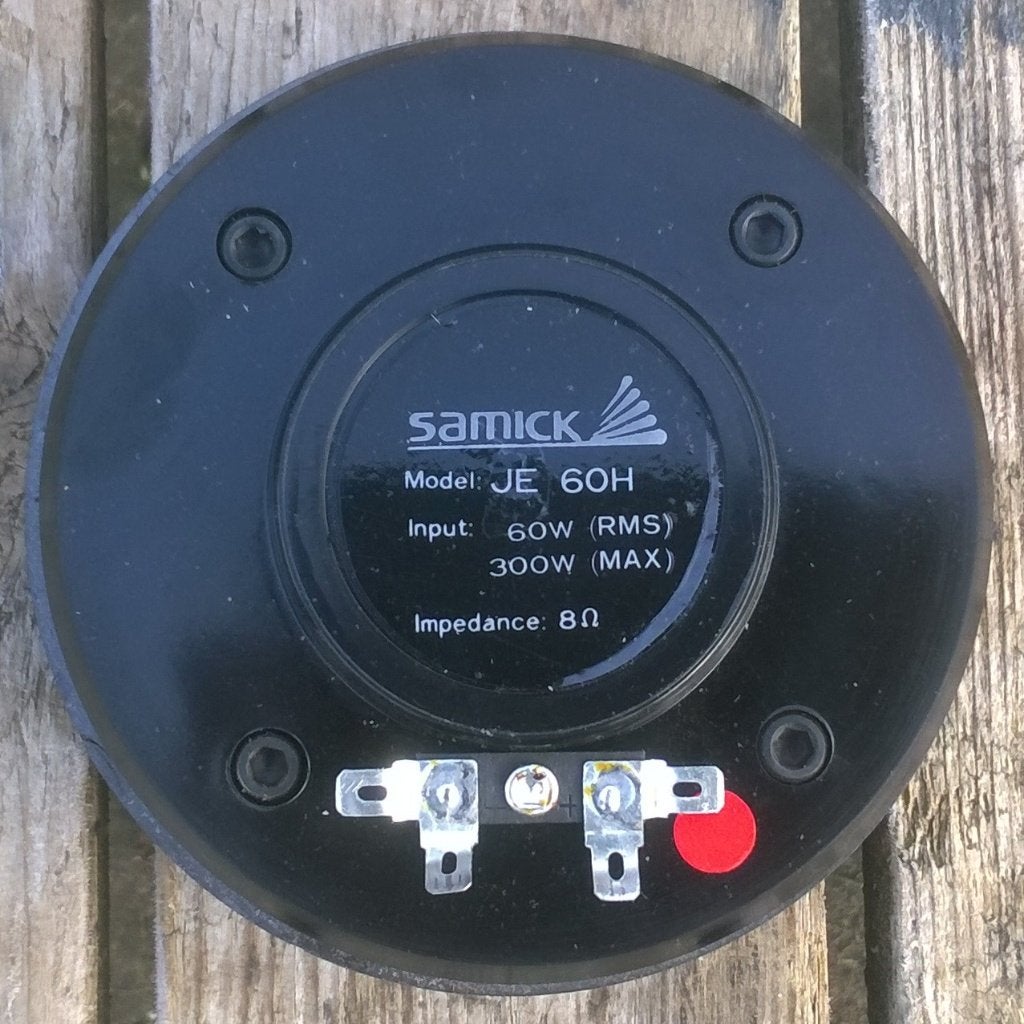 Tweeter 60 - 300 Watt, Samick JE-60H, Audio, Tv en Foto, Luidsprekerboxen, Overige merken, Gebruikt, 120 tot 150 watt, Overige typen