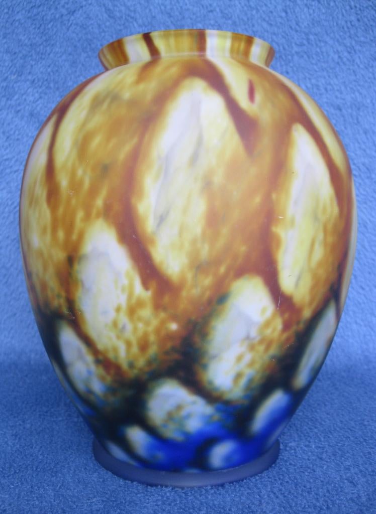 Vintage scailmont pate de verre vaas., Enlèvement