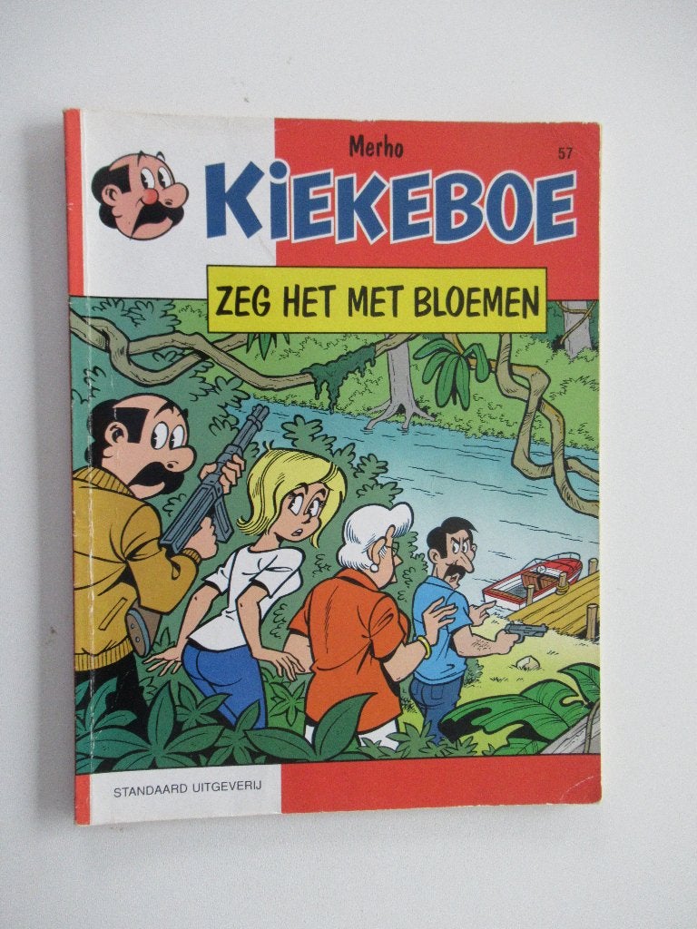 kiekeboe...nr.57...zeg het met bloemen............1st, Enlèvement ou Envoi, Utilisé