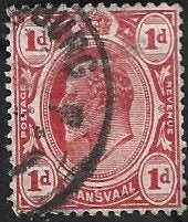1 Postzegels Transvaal 1905 Koning Eduard VII, Timbres & Monnaies, Timbres | Afrique, Enlèvement ou Envoi, Afrique du Sud, Affranchi