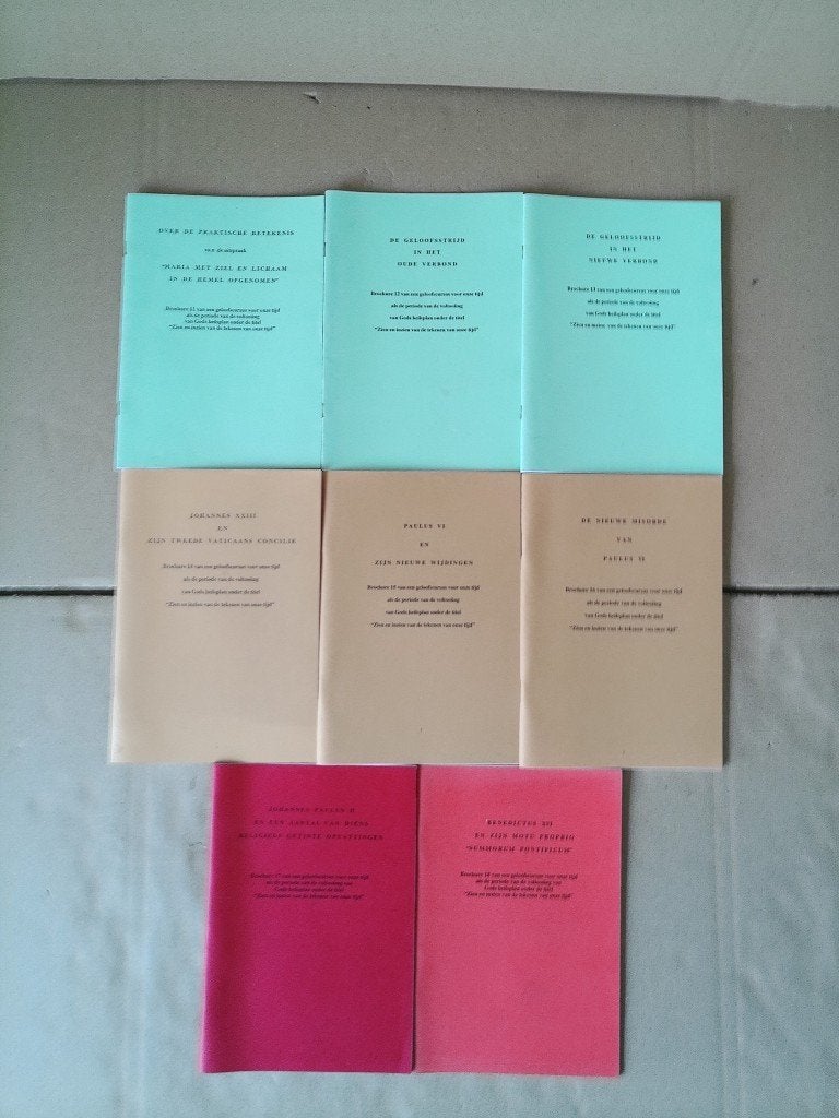 J. W. de Lange Geloofscursus 2009 Brochure 11 tot en met 18, Livres, Christianisme | Catholique, Enlèvement ou Envoi, J. W. de Lange