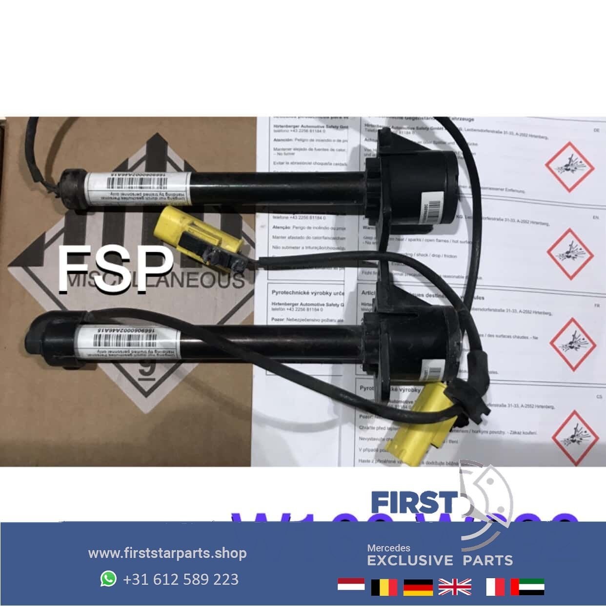 W166 W292 Motorkap activator airbag SET Mercedes GLE 2015-20, Gebruikt, -, Ophalen of Verzenden, -
