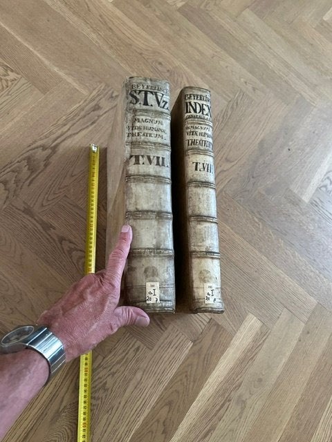 2 grote antieke boeken 1631 "Magnvm Theatrvm Vitae Hvmanae", Ophalen of Verzenden, Beyerlinck