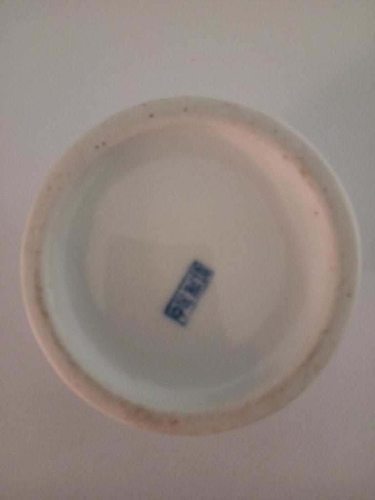 blauw-witte dekselvaas - Chinees Porselein, Antiek en Kunst, Ophalen