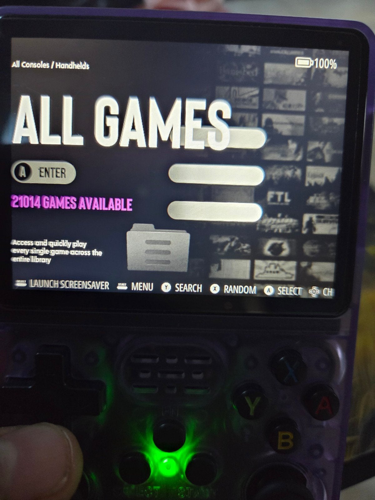 R36S Retro Handheld Console Paars - 21.000+ Games (Samsung S, Enlèvement ou Envoi, Neuf